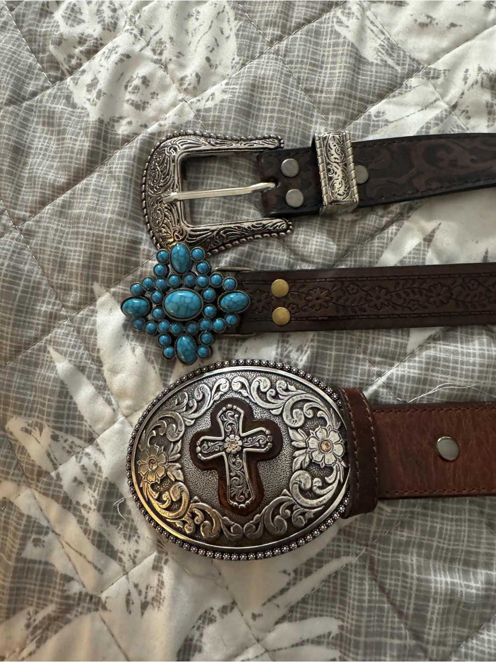 3 Western belts for $40
